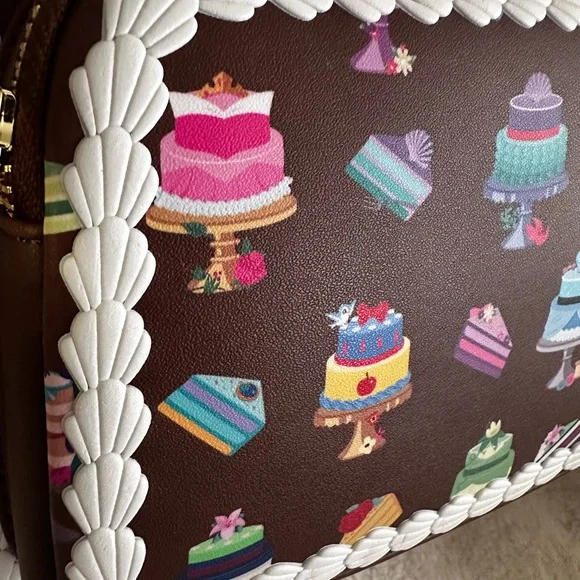 Disney Princess Dessert Cakes Loungefly Mini Backpack and Wallet Set: NWT - Picture 10 of 16
